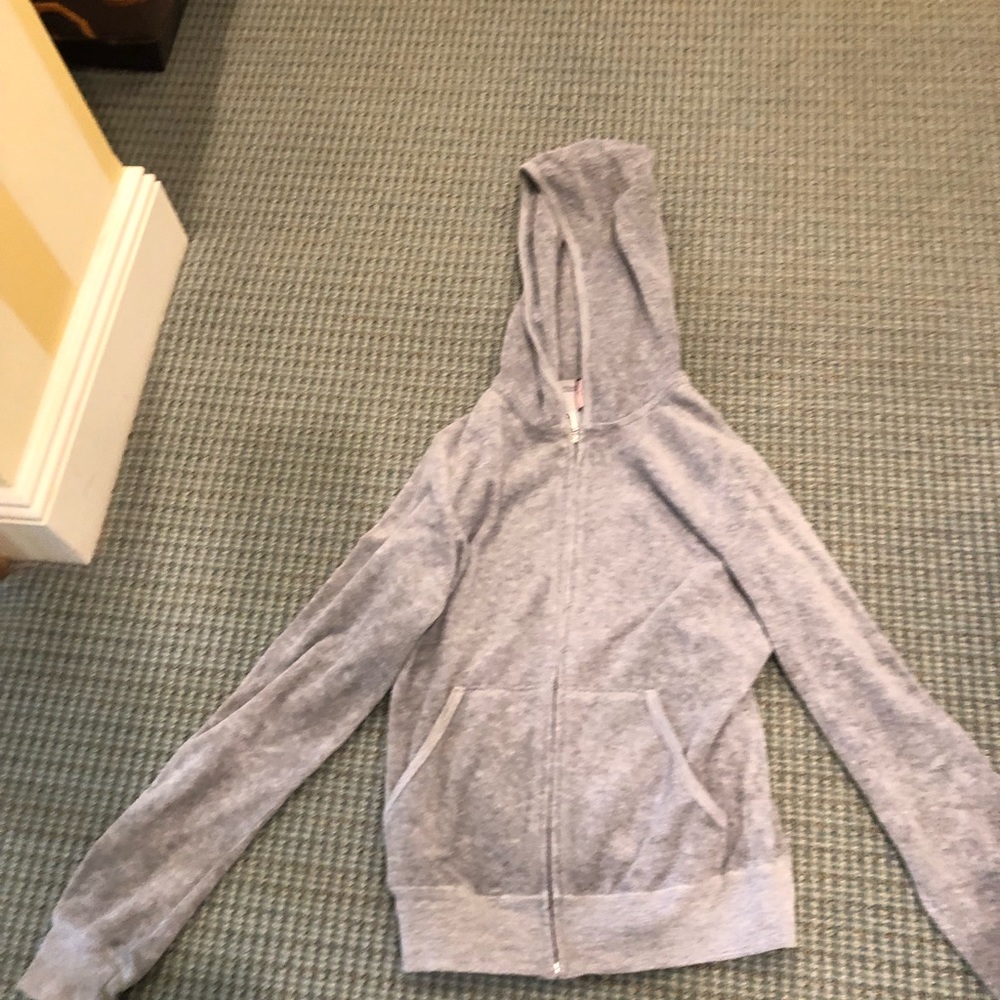 Grey Juicy Cotton Sweatshirt Ladies Size Small